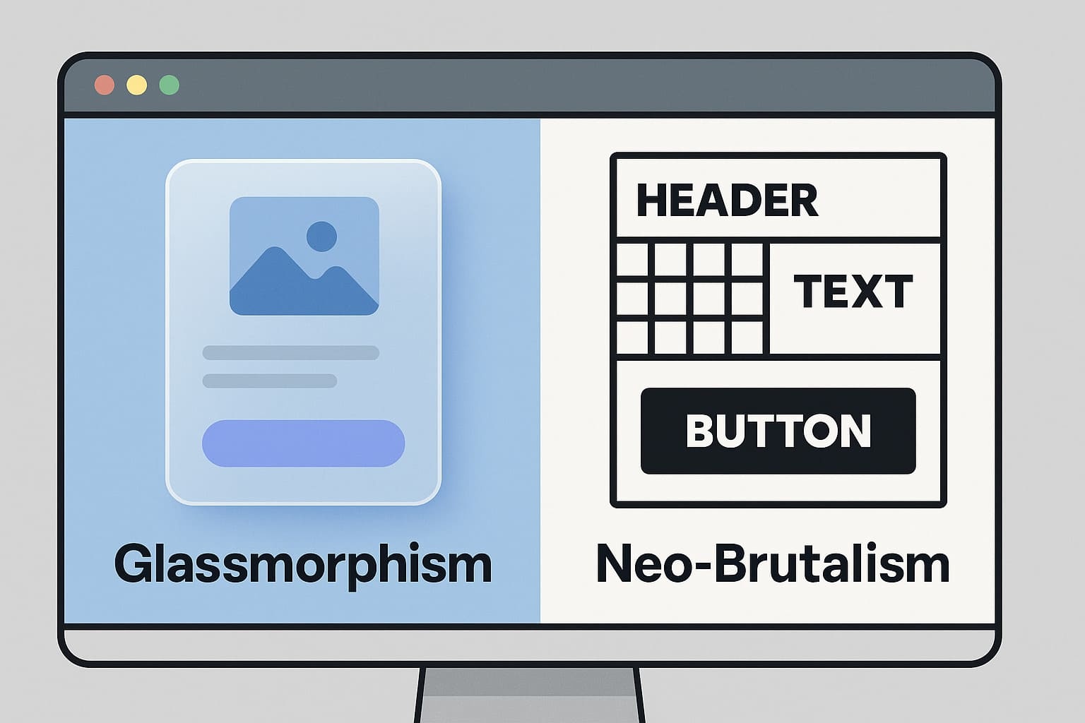 Glassmorphism website UI with scroll animation effects 2025